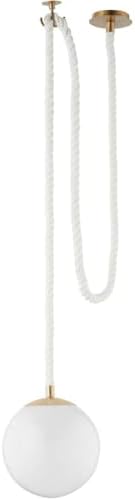 Cyan Design 11620 Rockport Pendant, 1-Light 100 Watts, Aged Brass