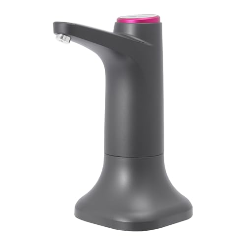 Wasserflaschen Pumpe Elektrischer Wasserspender USB-Ladung Flaschen Trinkwasserpumpe Tragbarer Wasserflaschen Pumpe Wasserspender Wasserpumpe für Home Office Küchen Camping (Schwarz)
