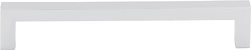 Top Knobs M1157 Nouveau III 6-5/16" Square Bar Pull, Polished Chrome