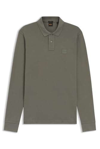 BOSS Hommes Passerby Polo Slim en Coton Stretch à Patch Logo