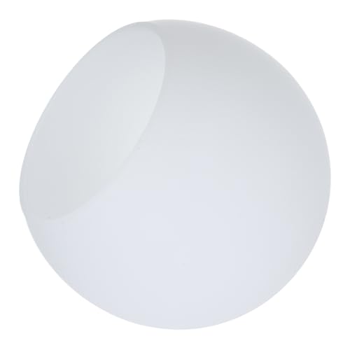 PATKAW Pantalla de Esmerilado Blanco Estructura de Doble Orificio y Boca Plana de Lámpara de Esmerilado Blanco para Luces Colgantes y Ventiladores de Techo en Dormitorios