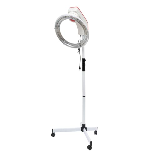 Stand Hair Dryer,950W 110V Swivelling Hair Dryer with 4 Wheels,Adjustable Height 53.15-65.75Inch,Temperature Within 176 ? & Time 0-60min Optional,Commercial Hair Dryer for Barber Shops,Beauty Salons