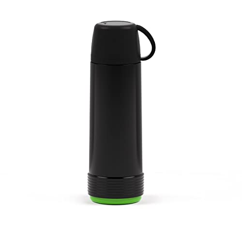 Valira 6112/128 Termo para liquidos de 1 L Hecho en España, Color Negro-Verde