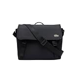 Lacoste Men's Neocroc Messenger Bag, Black, One Size