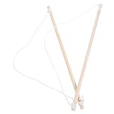 NUOBESTY 2pcs 40cm Wooden Banner Flag Pole Kit for Garden Outdoor Wall Mounted Banner Holder Heavy Duty Wood Flag Pole for Outside House Wooden Hangers Suitable for Party and Home - Image 1