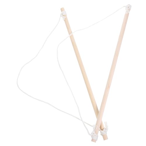 NUOBESTY 2pcs 40cm Wooden Banner Flag Pole Kit for Garden Outdoor Wall Mounted Banner Holder Heavy Duty Wood Flag Pole for Outside House Wooden Hangers Suitable for Party and Home