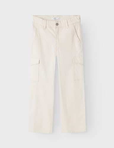 NAME IT Mädchen Nkfrose Wide Twill Cargo 8108-ba Noos, Turtledove, 152 – Ansicht 4