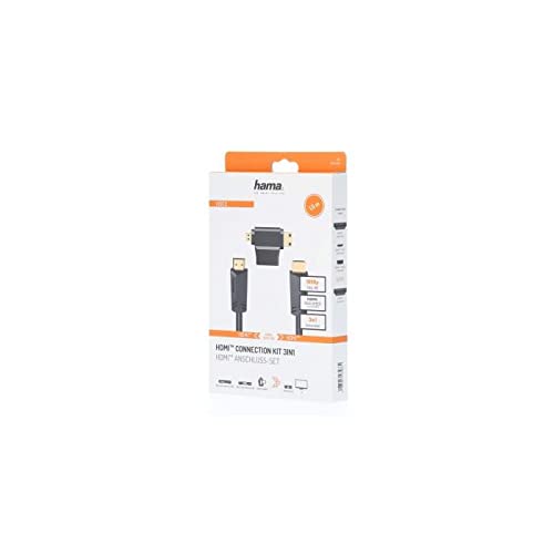 HS HDMI Ethernet, 4K, 1.5m+ A-MiniC+A-MicroD Adptr