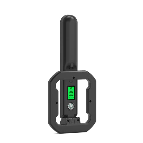 Detector de Metales Portátil, Detector Metales con Indicador LED y Pantalla LCD, Detecta Monedas, Oro, Plata, Cobre y Hierro