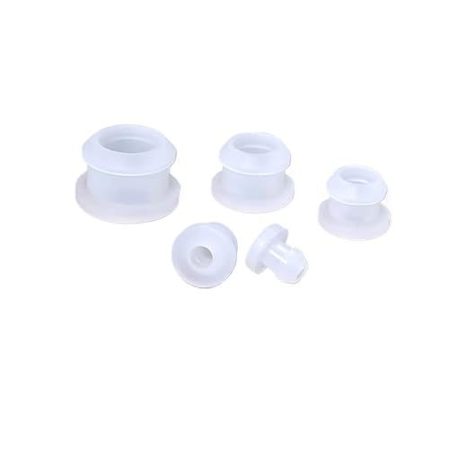 4.5mm-50mm �V���R���S�� �o�b�N���^�C�v �O�����b�g���v���O �G���h�J�o�[ �V�[�����O�K�X�P�b�g(Transparent,46.6x40.5mm(1pcs))