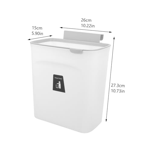 Caneca de basura rectangular para cocina, montaje en pared miniatura 2
