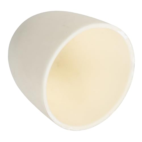 HOMSFOU Crucible Bowl Graphite Crucible Grill Accessories Small Crucible Pot Holder Crucible Dish Grilling Accessories Wax Melting Bowl Crucible Boat Crucible Kit White Aluminum Oxide