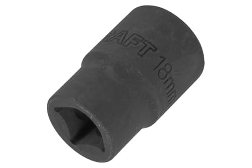 Image of 18mm Impact Socket - 1 /2-Inch Drive, 6-Point, Heavy-Duty Manual Socket for Automotive & Mechanical Use