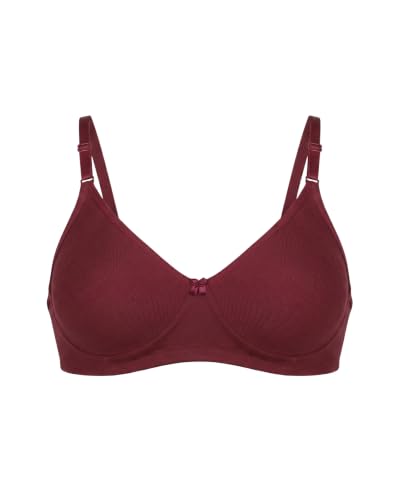 Image of Brida Monica Women's Seamless T-Shirt Bra with Transparent Straps | Full Coverage | Soft Cotton Blend | Non-Padded & Wire-Free