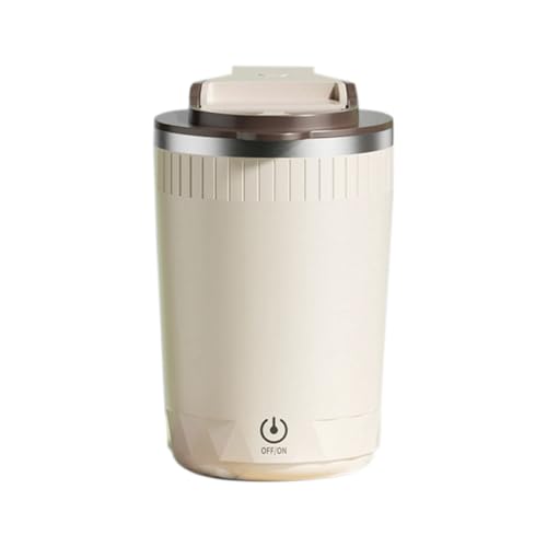 Xbsduih con Agitación Automática, para Mezclar Café y Leche, Licuadora Eléctrica, 400 Ml, Marrón