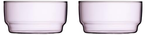 Lyngby Glas Torino Schale, Schüssel, 12 cm, 2 Stck., Pink