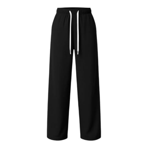 Sweatpants for Women Straight Leg Drawstring High Waisted Yoga Sweat Pants - image 7