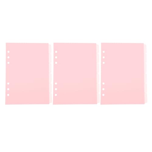 Separadores A5 de plástico rosa para proteger y clasificar hojas sueltas sin romperlas