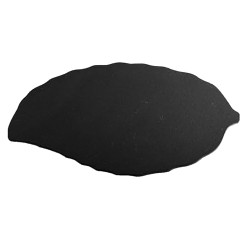 Plato para sushi forma hoja negro 28x14 cm miniatura 1