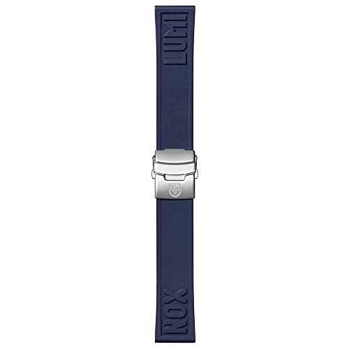 Luminox Mens Blue Rubber Cut-To-Fit Watch Strap