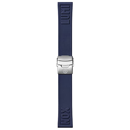 Luminox Mens Navy Blue Rubber Cut-To-Fit Watch Strap - FPX.2406.40Q.K