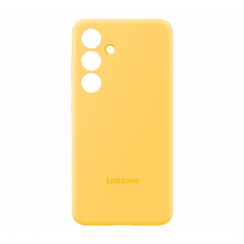 Samsung Silicone Case cover morbida colorata per Galaxy S24, Yellow - 4