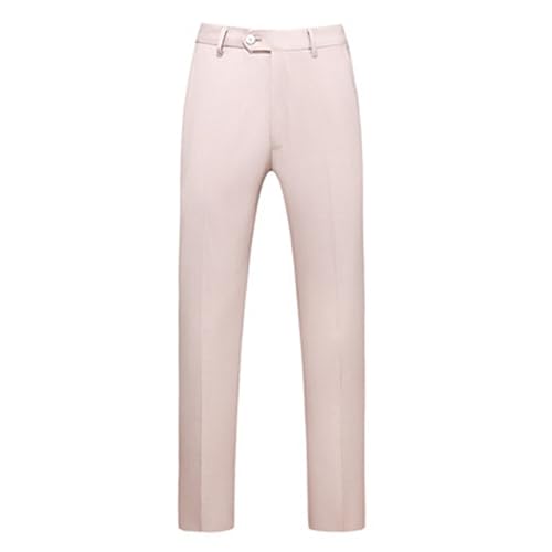Pantalon de loisirs en lin pour homme d'affaires élégant et frais en été beige uni