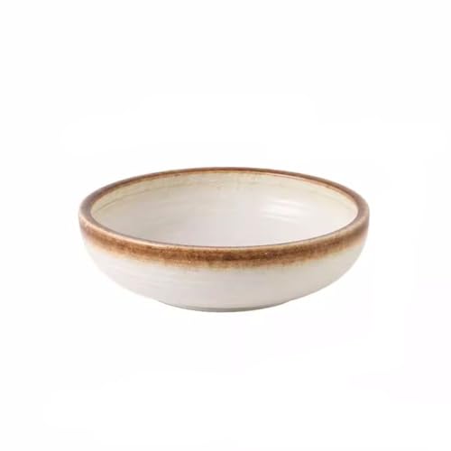 GENHAOSAN Serving Dishes Japanese-style Large Basin Household Large Soup Bowl Boiled Fish Large Bowl Boiled Vegetables Special Soup Thick Lip Ceramic Bowl Dinner Bowls(C,2L)