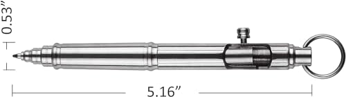 SMOOTHERPRO Ballpoint Pen Stainless Steel Pen Heavy Duty for Tremor Parkinson Arthritic Hands Office EDC Signature Color Silver (SS258) - Image 2