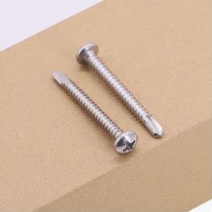 #10 x 1-3/4" Tornillos Autofabricantes Acero Inoxidable 50 pcs miniatura 6