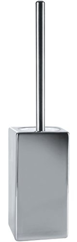 Spirella Quadro Collection, Toilet Brush 45 x 11.5 x 11.5 cm, Porcelain, Chrome, 45 x 11,5 x 11,5 cm, 45,0 x 11,5 x 11,5 cm - Image 2
