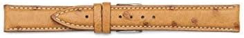 Genuine Struzzo bracelet suitable for Jaeger the drawstring 16 - 14 cognac.