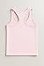 Kurve Premium Girls Seamless Supersoft Wide Strap Comfortable Racerback Tank Top for Kids, Dance & Gym Class, Baby Pink, Age 7-12
