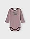 NAME IT Baby-Mädchen Nbfwillow Wool Ls Body Langarmbody, Lila, 62