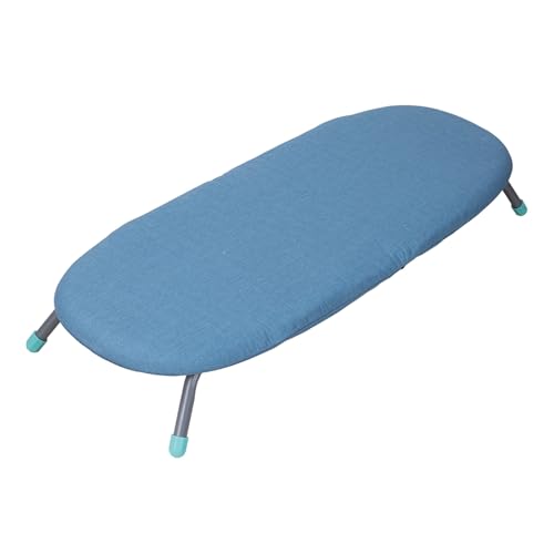 ISCBAFYX Table Top Ironing Board Wall Mount, Mini Ironing Board, D-Crease, Portable Space Saving, Mini Iron Board, Easy to Fold (Color : Blue)
