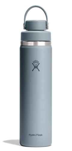 Image of Hydro Flask Water Bottle - Insulated Stainless Steel - Wide Mouth Flex Chug Lid, Non Spill, Leakproof in 24 Oz Shale Gray