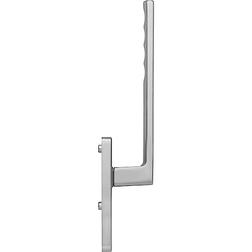 HOPPE Toulon 11598682 Lifting Sliding Door Handle Inner PZ, Length 253, Aluminium Stainless Steel Effect, Silver
