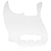 Musiclily 10 Hole J Bass Pickguard for Fender American/Mexican Made Standard Jazz Bass, 4Ply Red Tortoise