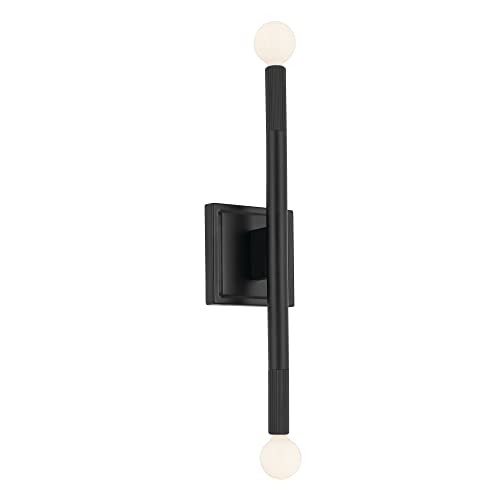 Image of Kichler Odensa 17 Inch 2 Light Wall Sconce in Black