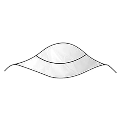 Generisch Sombrero de lluvia | Sombrero transparente reutilizable con paraguas - Cubierta transparente para la lluvia con paraguas - Para mujeres, novia, madre, viajes, compras, jardinería y al aire