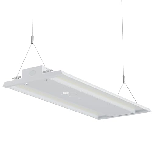 JC-LGL LED Linear High Bay Light, High Bay LED Lights Selectable Features, 300W/240W/180W/120W, 4000K/5000K, Commercial 120-277V, for Warehouse, Garage Factory, UL Listed, 5 Years Warranty, White by JC-LGL - Used condition - US$42.17