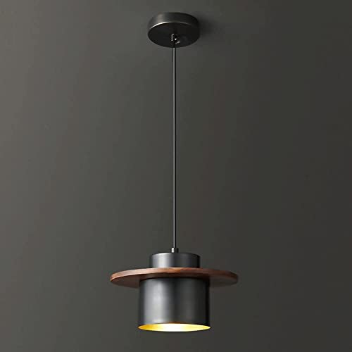 Lampe suspendue en laiton E27 moderne avec disque décoratif