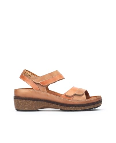 Sandales cuir Granada semelles compensées terracota femme