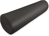 ZEN - cilindro per lettini terapeutici & massaggio 60x15x15cm - Rotolo di posizionamento per ginocchia, caviglie e collo - Rullo con in similpelle PU - Accessori per massaggi (nero)