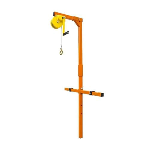 Generic Air Conditioner Outside Installation Lifting Tool, Folding Hanger + Self-Locking Hand Winch, with 33FT Rope MINGPING, ERGRBEAQA-33FTROPE