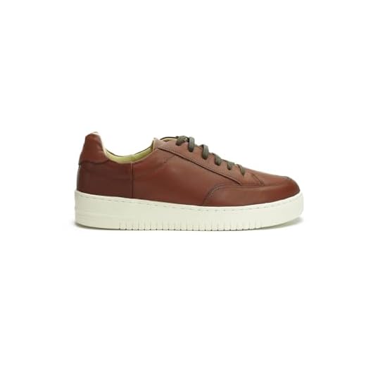 Tenis casual masculino em couro 100% legitimo. Sneaker sapatenis branco com palmilha de gel (PINHÃO, BR, Adulto, Numérico, 42)