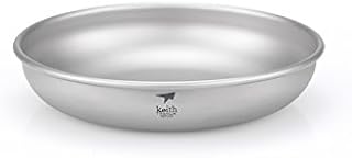 Keith Titanium Plate 150ml~450ml Outdoor Tableware Camping Plate Travelling Ultra Light Bowl (250ml-Ti5364)