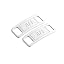 2PCS White-A