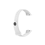 PIGLOLKINY Cinturino da polso in silicone for Samsung for Galaxy Fit SM-R370 Cintura intelligente(White)