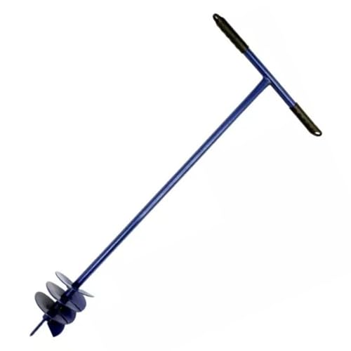Manual Garden Earth Auger Fence Post 1 Metre Long 125mm Wide Hole Digger Hand Drill Fencing Digging Tool